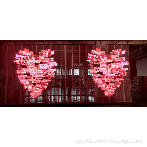 Long Distance Remote Controlling Glass LED Display